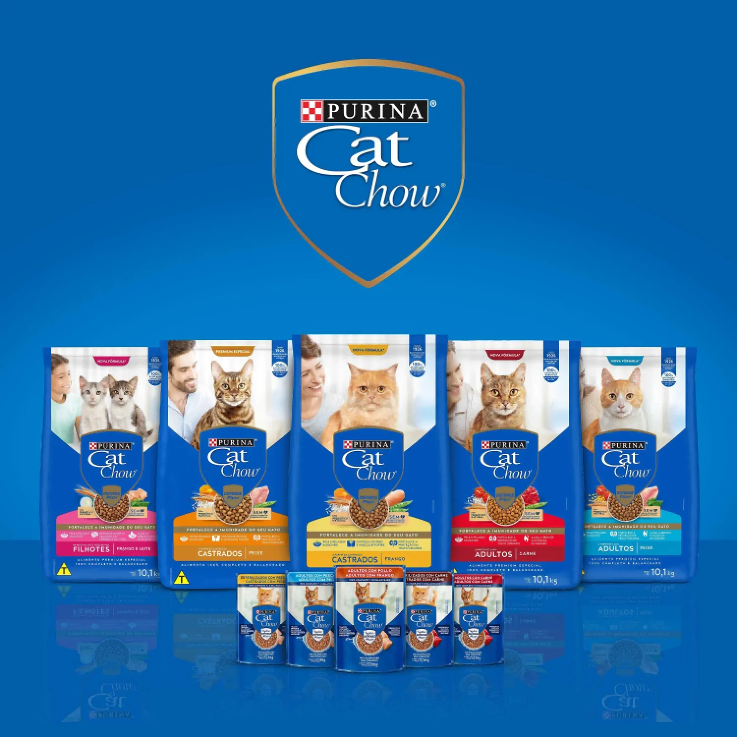 Linha completa Cat Chow